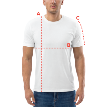 7500_model_size_guide playera estampada de flores azules, guia de medidas