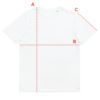 Una playera de algodón orgánico, color blanco
