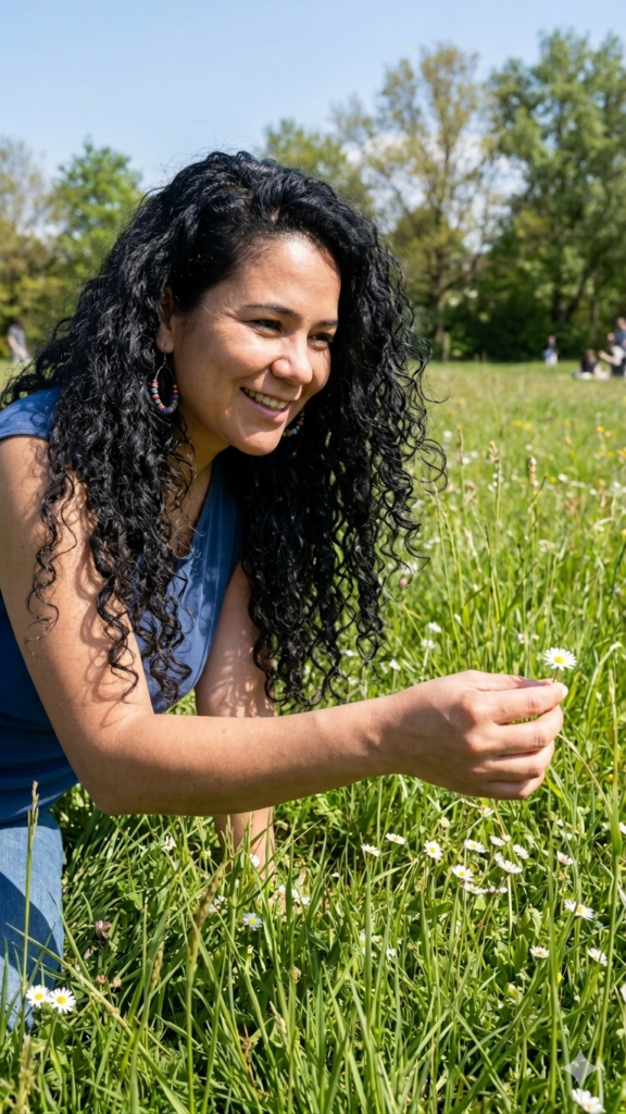 Mujer en la nauturaleza