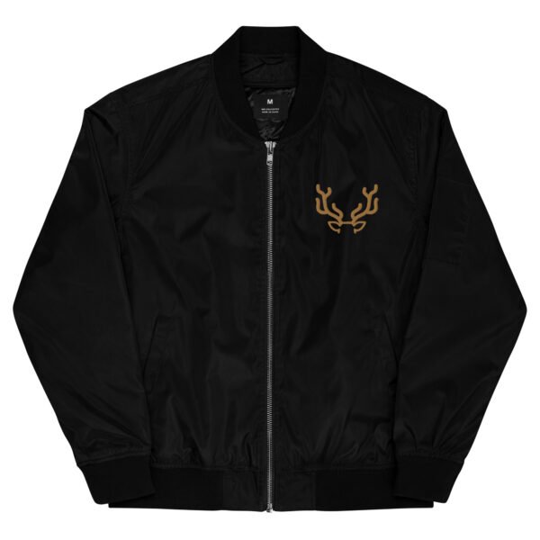 chaqueta bomber venado chaqueta bomber bordado venado, cremallera al frente y en manga