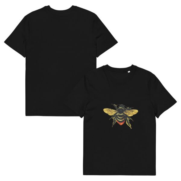 unisex-organic-cotton-t-shirt-black-front-and-back-67fdd14a792bb.jpg Playera de algodón orgánico | abejorro